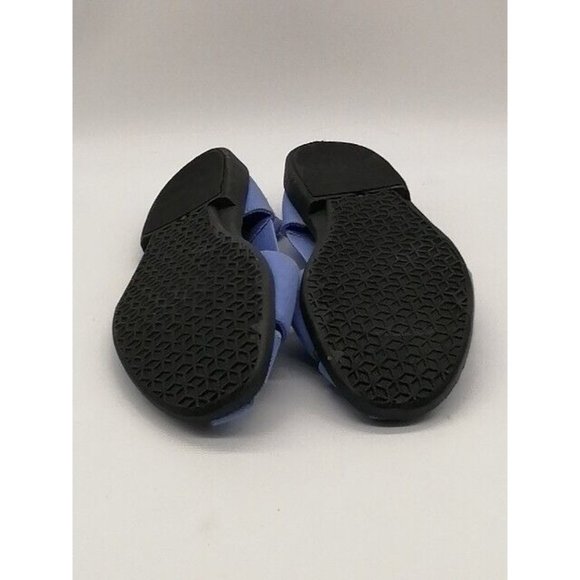 ComfortEase Womens Sandal Purple Cotton Slip On Shoe Stretch Straps Flat Heel 11 - Picture 5 of 12